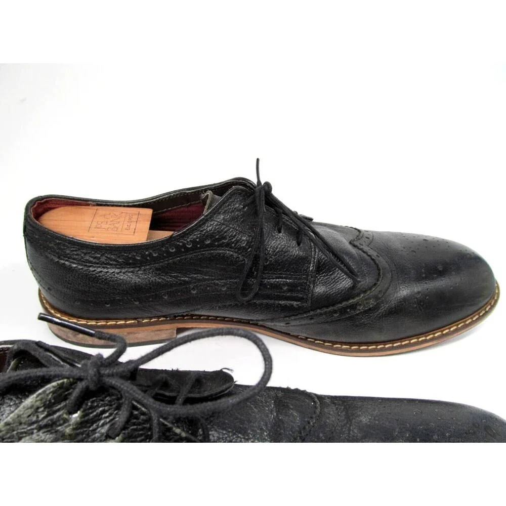Cedar Wood State Mens Black Wingtip Brogue Derbys Size US 13 EUR 47
